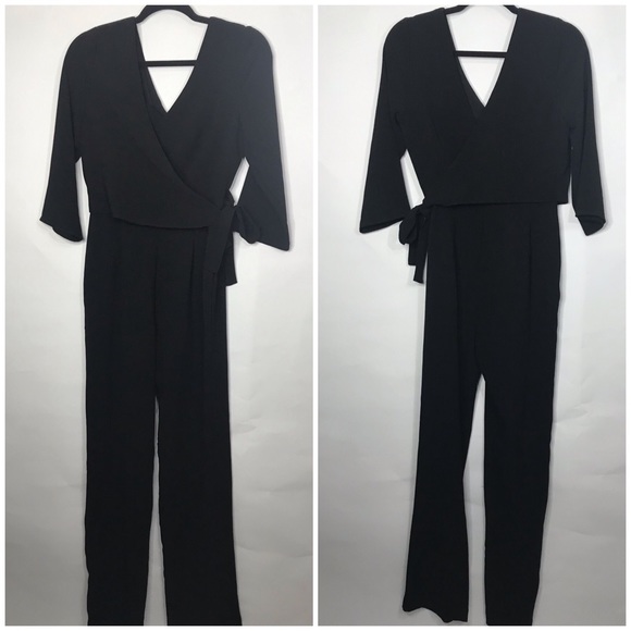 charles henry black jumpsuit
